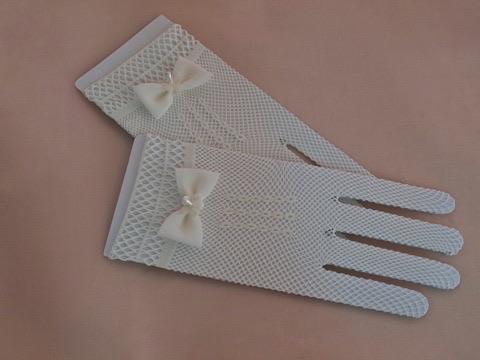 Soft Mesh Communion Gloves with bow detail | Accessories