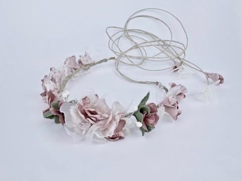 First Communion Floral Crown (BMC1027)— | Accessories